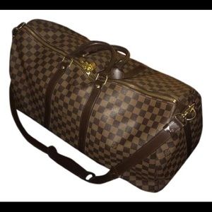 Damier Ebene 55 Bandouliere Weekend/Travel Bag